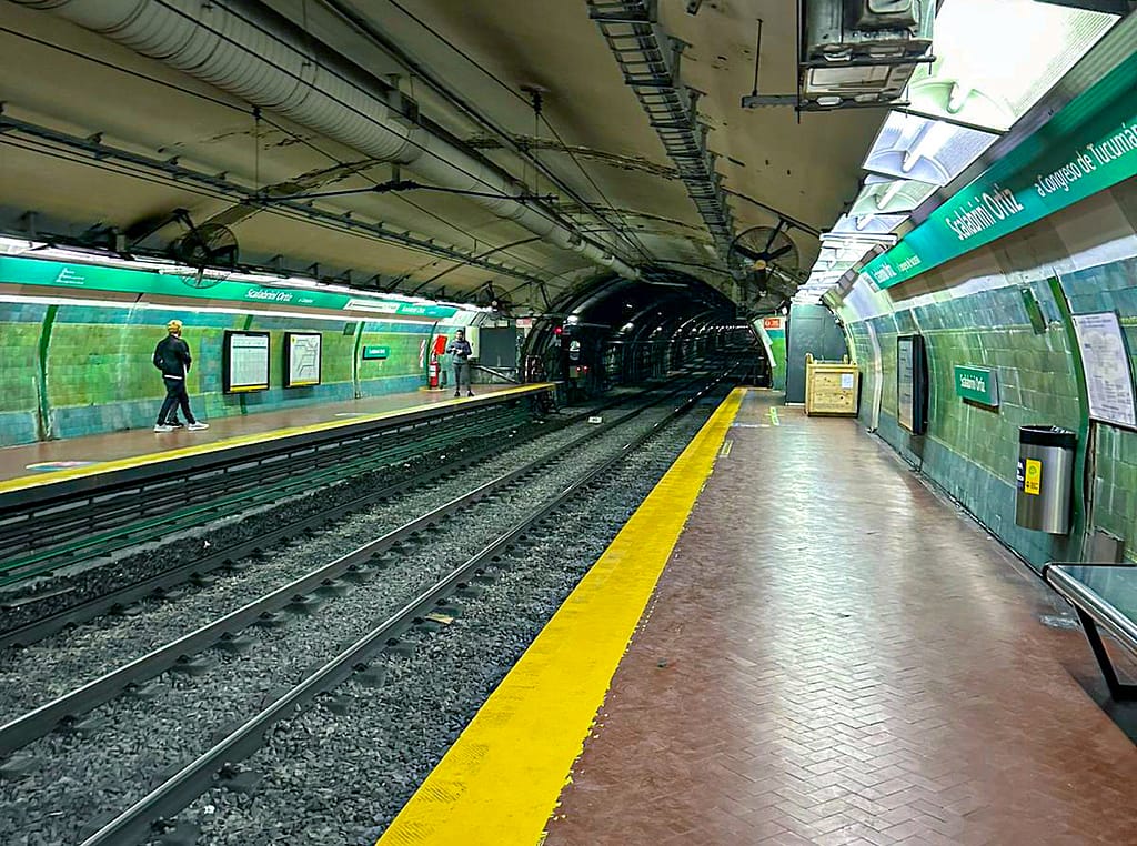 an underground subway