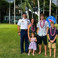 Our path to travel blogging. Military retirement ceremony.