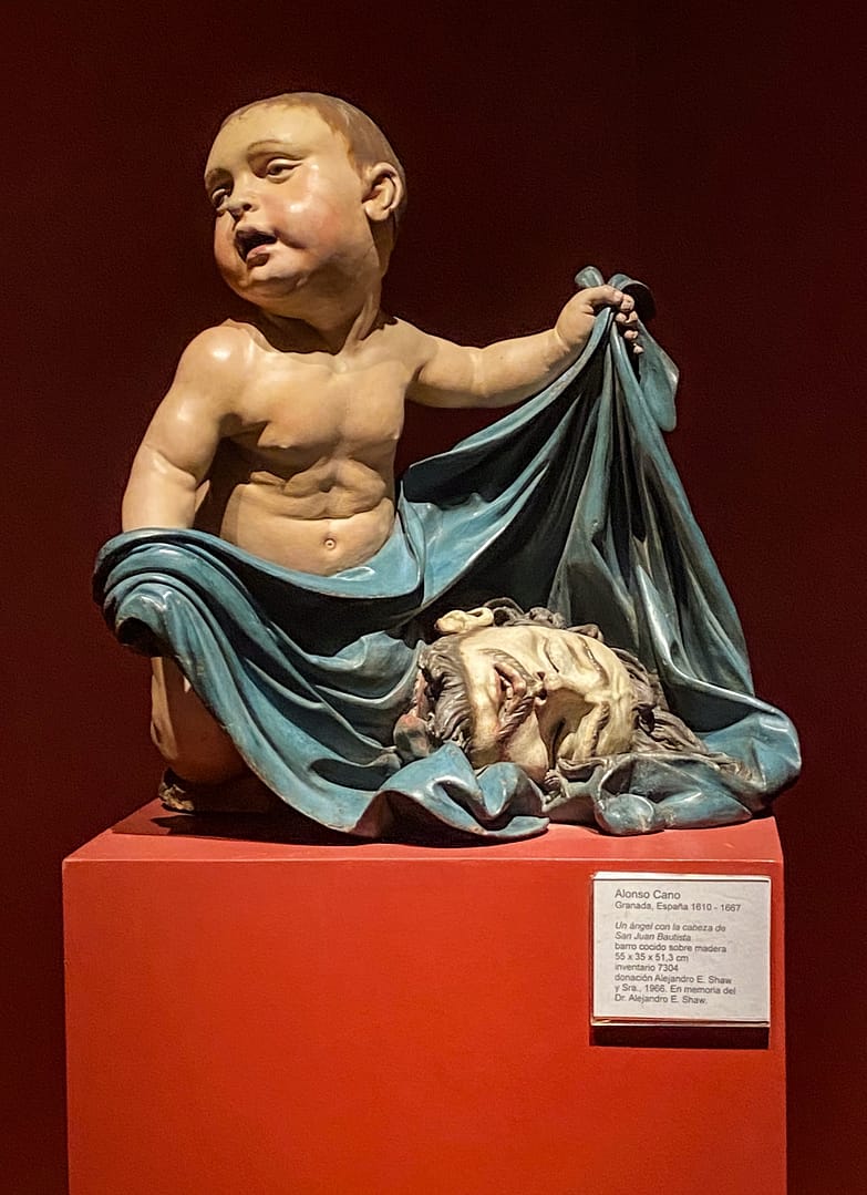 An angel with the head of Saint John the Baptist Author: Cano, Alonso (Spain, Granada, 1601 - Spain, Granada, 1667).