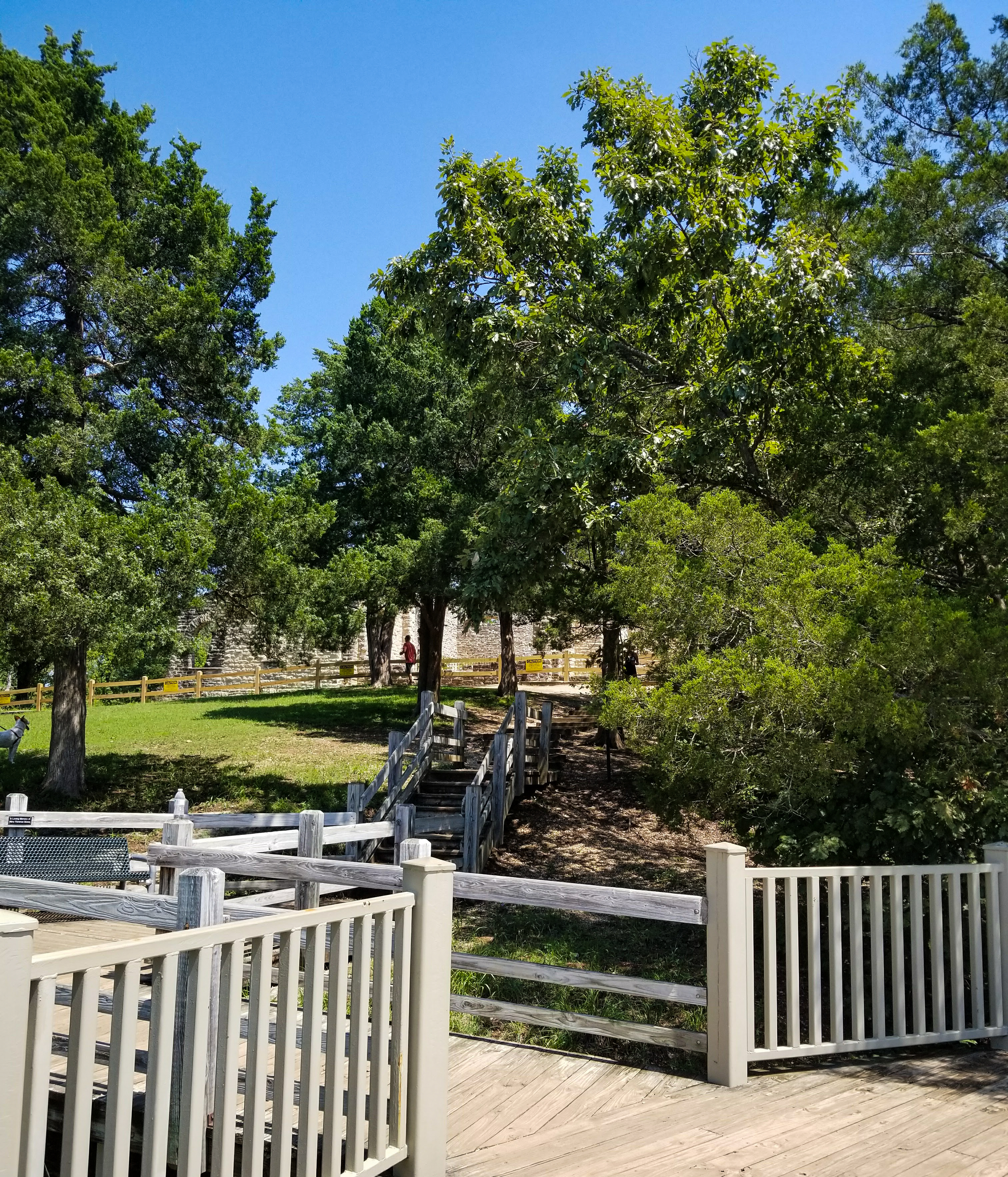 the entrace to historic ruins